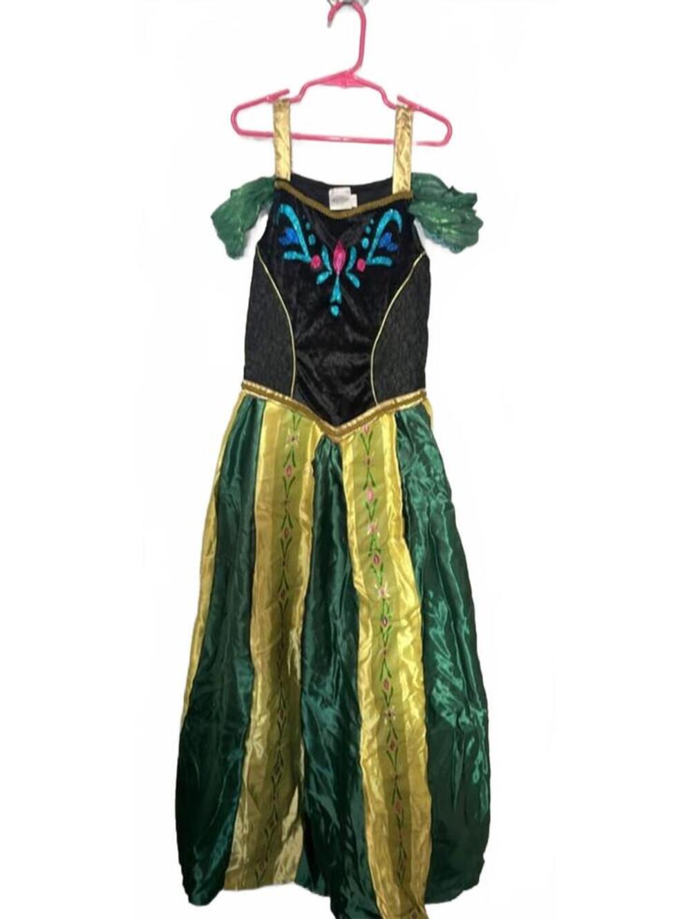 Disney Frozen Anna Halloween Costume Coronation Dress Child Large Dress-up Play